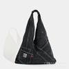 Washed Denim Bag Underarm Shoulder Bag Large Capacity Lazy Tote Bag Handbag Versatile Bag