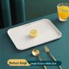 Rectangular Plant Fiber Serving Tray Set