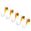 5 Stück Eisfischen Haken 5MM Kohlenstoffstahl Eisfischen Jigs Köder für Outdoor Angeln Zubehör
