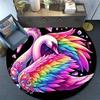 1pc Soft, Absorbent & Non Slip Colorful Swans Round Rug Soft Circle Rug for Living Room & Bedroom Decor, Chair Mats, and Unforgettable Home