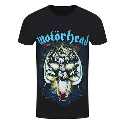 T-Shirt Motorhead Overkill Rock Band Ufficiale Nuova Nera