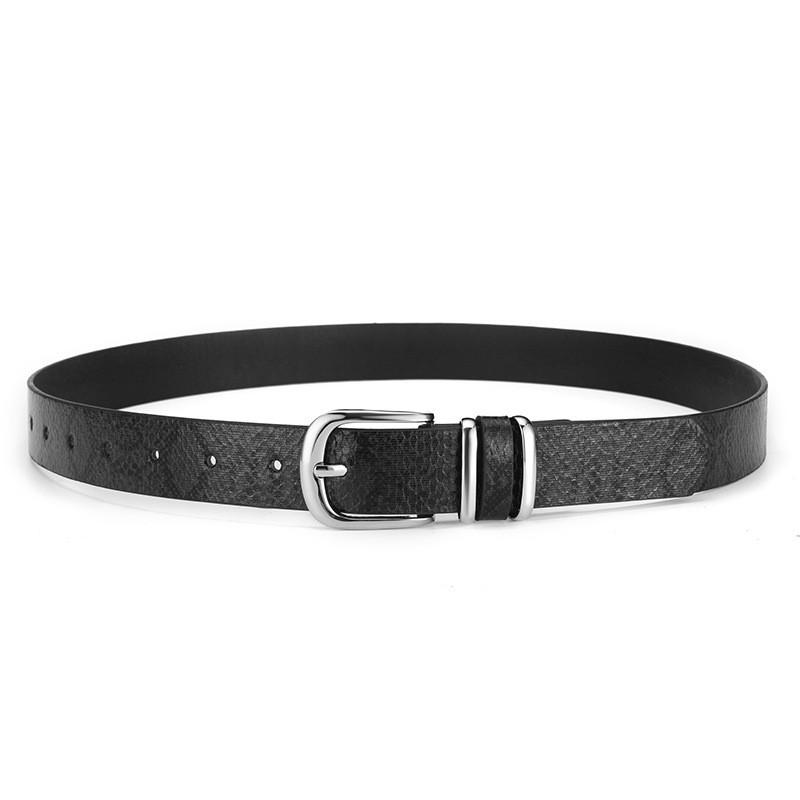 Snake Elegant Retro Pattern Womens Fashion Belt With Alluring Metal Buckle Design