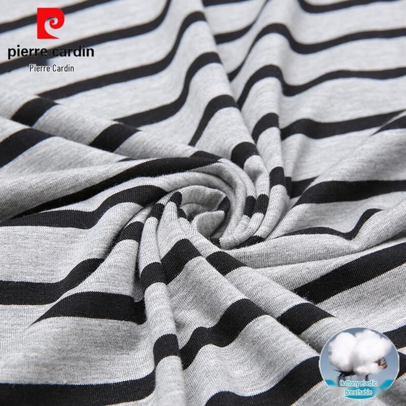 Pierre Cardin Men's Striped Round Neck Short Sleeve T-shirt