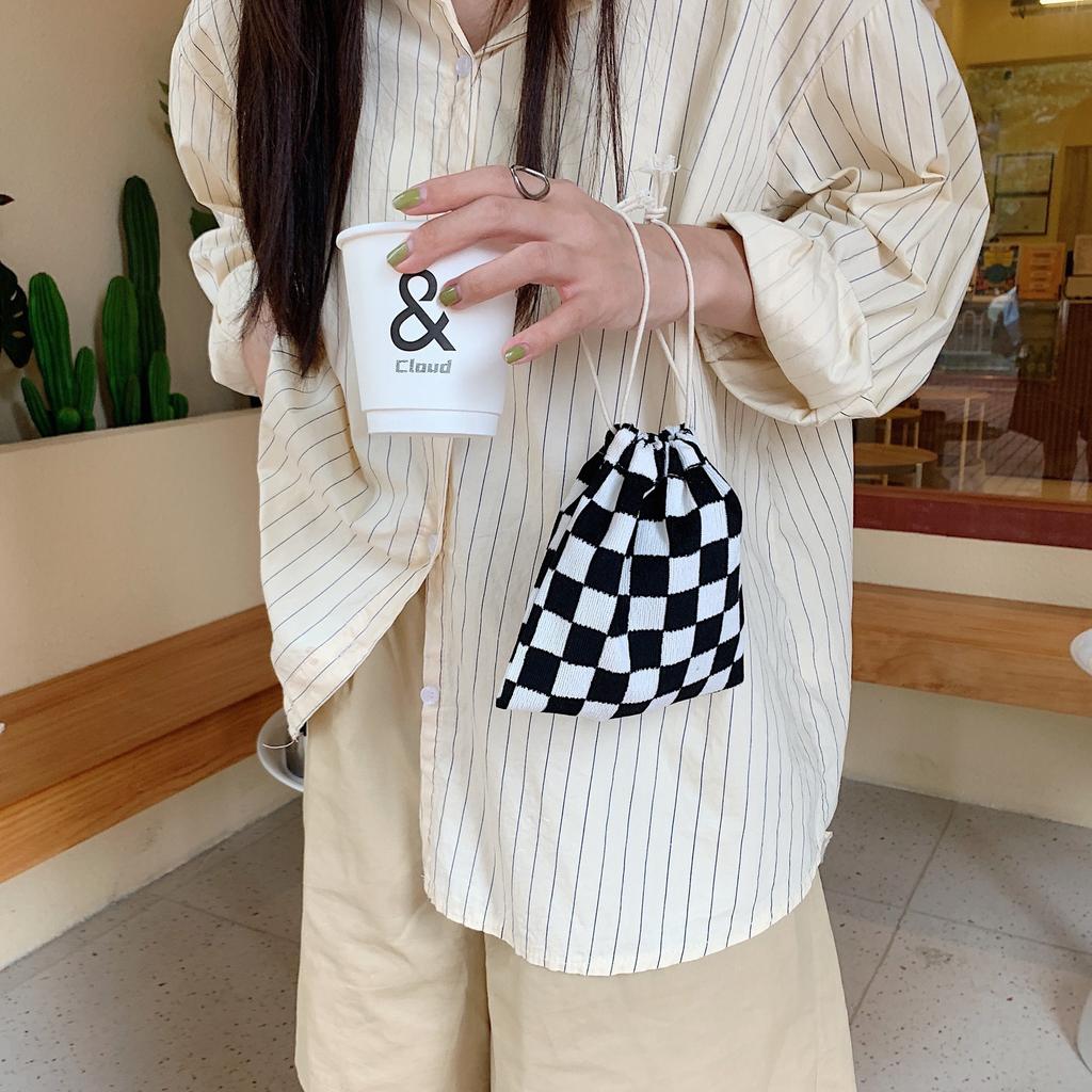 Cute Small Cloth Drawstring Gift Bag Woman Girl Purse Handbags Jewelry Lipstick Cosmetic Tote Rope Bags Storage Pouch String Bag