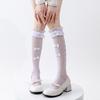 Spring and Summer Thin Lace-trimmed Bow Piles of Socks Trendy Student Ballet-style Calves