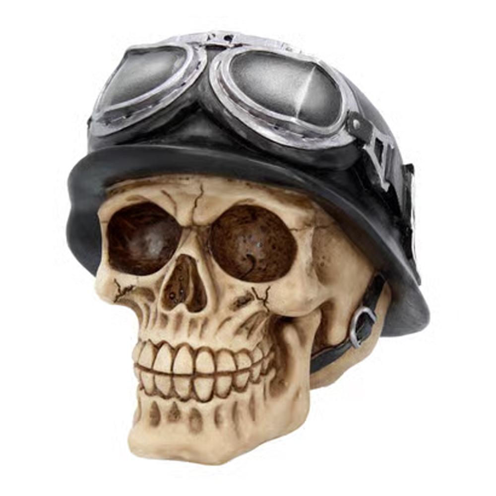 Nemesis Now Iron Cross Helmet Biker Riding Skull