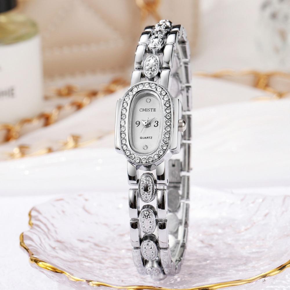 Watches for Ladies Luxury Diamond Quartz Gold Bracelet Wristwatch Women Watch Fashion High Quality Female Clock Rhinestone