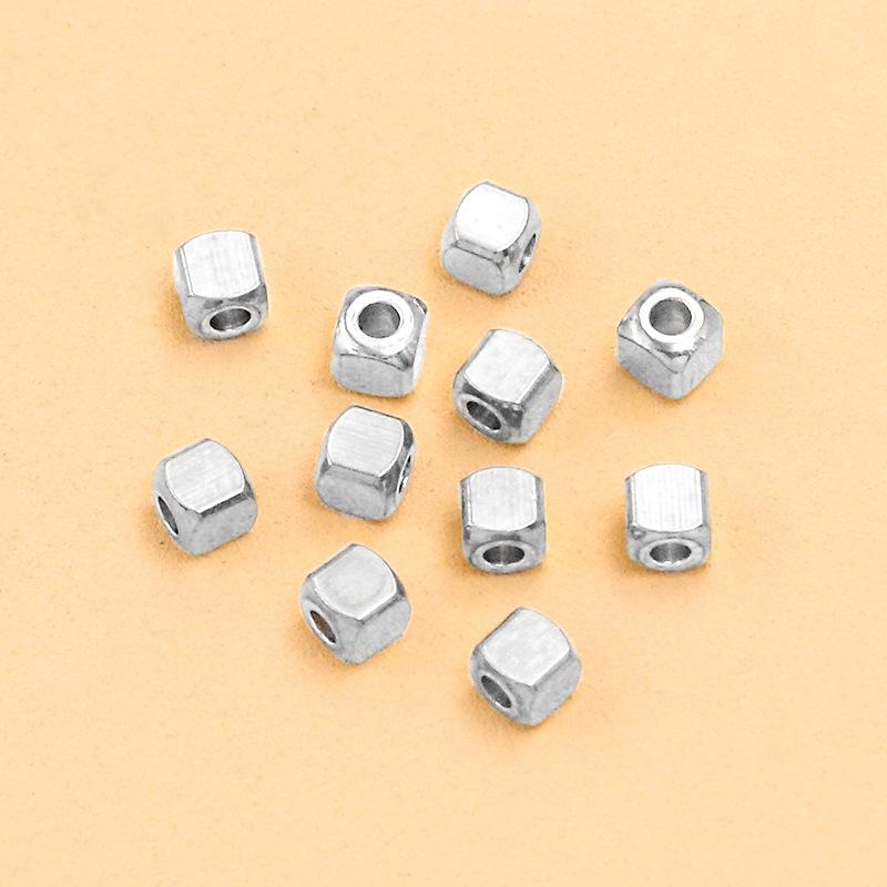 Gold & Stainless Steel Spacer Beads - 2 Colors, 6 Sizes - Rectangular Jewelry Accessories for Necklaces & Bracelets