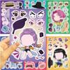 8/24Pcs Cute KPop Demon Hunters Puzzle Stickers Make a Face Cartoon For DIY Phone Laptop Luggage Skateboard Graffiti Decals