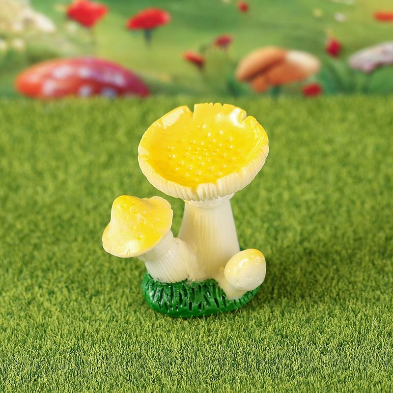 Forest Micro-Landscape Mushroom Ornaments DIY Resin Crafts for Succulent Pots and Garden Decor
