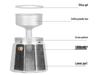 Aluminum Octagonal Mocha Pot with Copper Valve for Home or Office