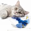 Chirping Bird Cat Toy Interactive Flapping Wings Plush Long-Lasting Battery Operated Stimulate Animal Kitten for Indoor Cats Safe And Durable