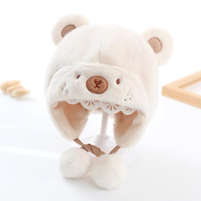 Chapeaux pour nourrissons automne et hiver nouveaux garçons et filles bébé protection des oreilles chaud froid laine bonnet pull