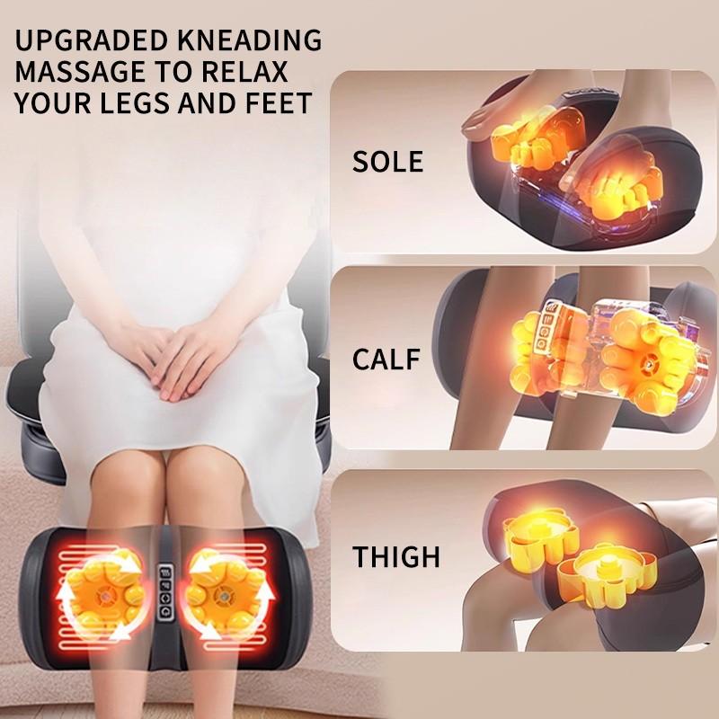 Neck Back Waist Massage Cushion Heat & Vibrate Massage Pad Multifunctional Electric Full Body Massage Chair