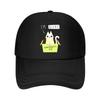 “Alive Cat” - Whimsical Art, Cute Feline In Box for Animal or Meme Lovers Mesh Baseball Cap