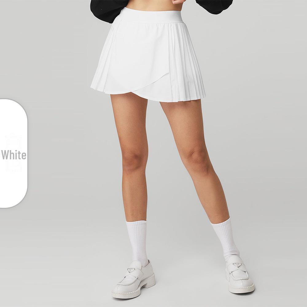 

Плиссированная быстросохнущая теннисная юбка-шорты с карманом - женская юбка для бега, танцев, йоги, спорта L
