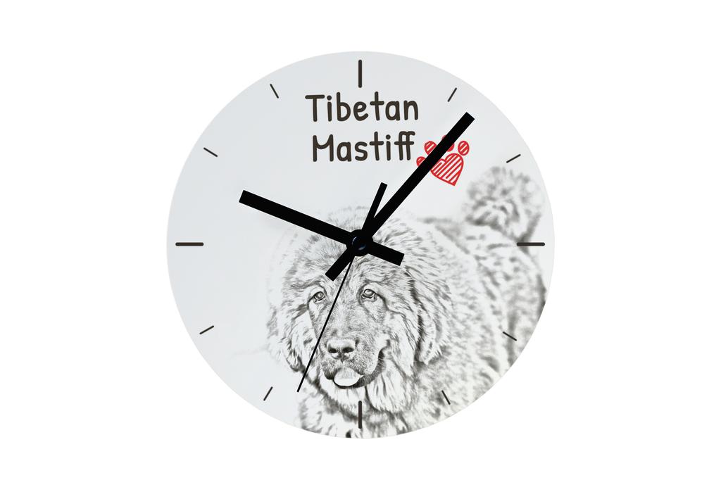 Tibetan Mastiff, Do khyi – Wall clock with a dog, shelf clock with a print | Art-Dog