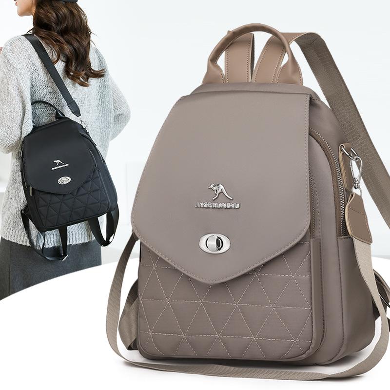 Lightweight Women's Three-Way Travel Backpack - Large Capacity, Casual, Fashionable Mommy Bag