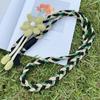 Detachable Flowers Phone Lanyard Cross-body Phone Woven Chain Crossbody Phone Charm  Activity