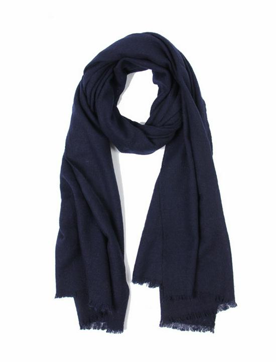 Yak Wool Solid Color Extended Shawl - Warm, Fashionable Scarf for Men and Women