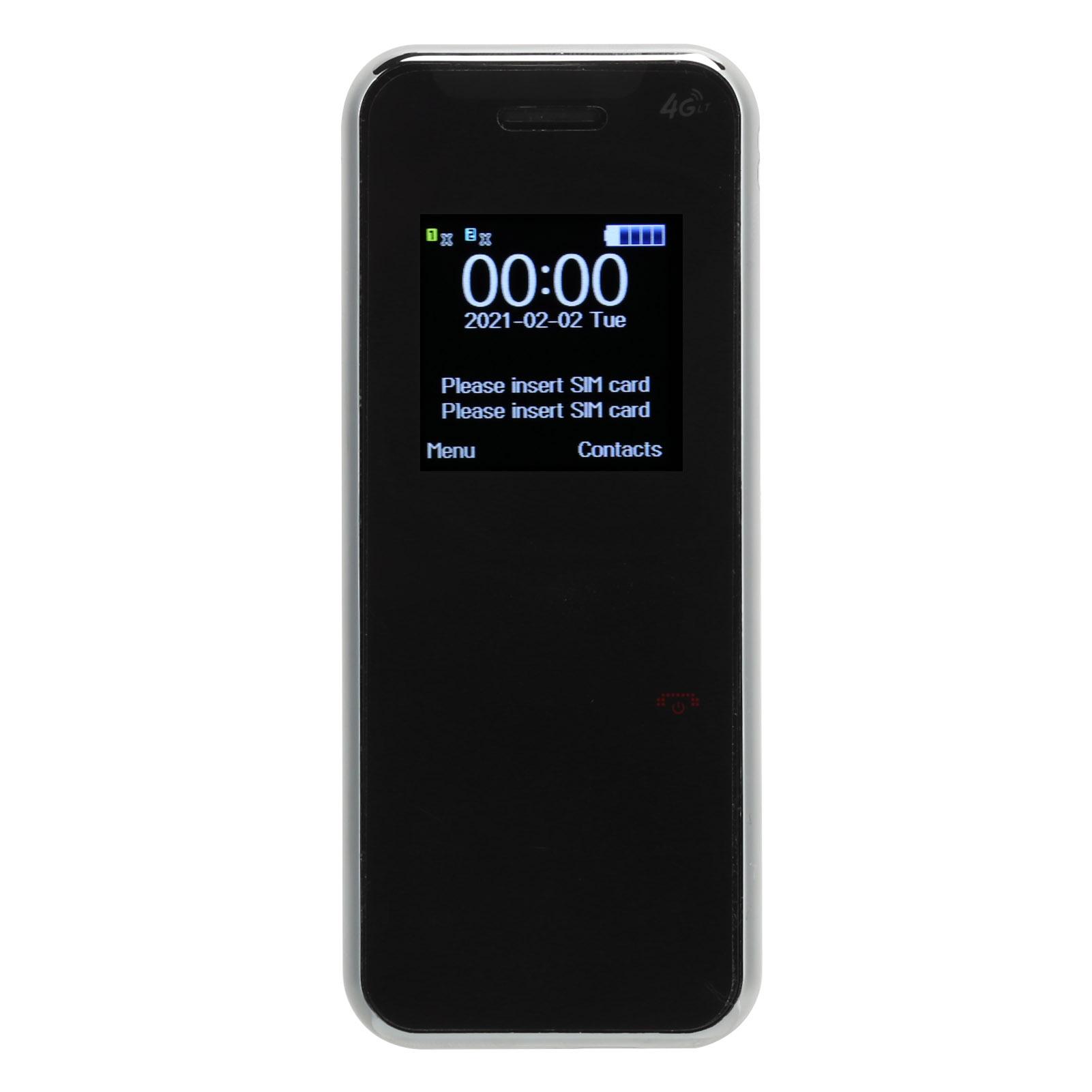 

Портативный мобильный телефон 32 МБ + 32 МБ с двойной картой и двойным резервным мини-сотовым телефоном для детей(Темно-синий ) темно-синий