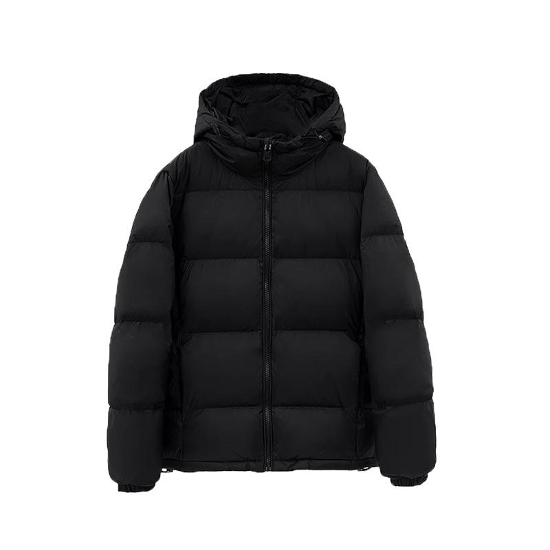 Black Short Couple's Cotton Coat for Women New Thickened Hooded Small Man's Bread Coat Cotton Coat Winter Coat