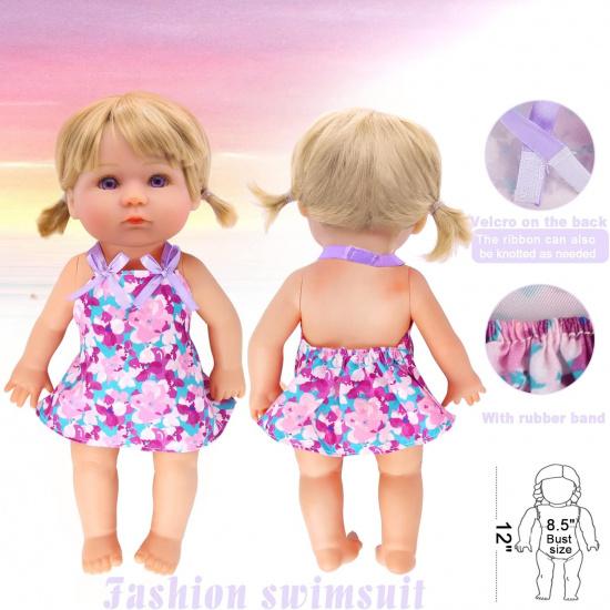 Baby Doll-Clothing Accessories Sets - 12 Sets Girl Doll Clothes Dress for 10-12 Inch Doll, Doll Outfits Accessories for Baby Doll Girl, Toy