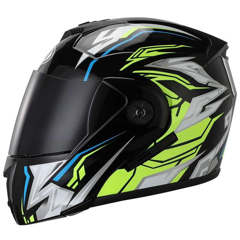 Motorbike Helmet DOT Flip Up Double Lens Unisex Helmet With Visor Cross Section Helmet Modular Flip Helm Motorcycle Helmets