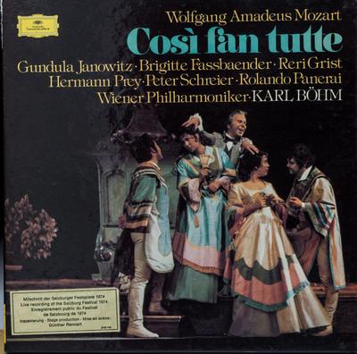 LP Record WOLFGANG AMADEUS MOZART - GUNDULA J - Cosi Fan Tutte  2740118 Deutsche Grammo 1975 Germany Classical Used