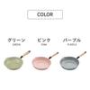Takeda Corporation Pink 39 X X IH Compatible Ceramic Deep Frying Pan 20CM PI IHFFT20PI [Cooking/Frying Pan/IH Compatible] 23.4 7.2cm
