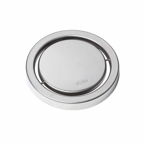 Belca Made in Japan Drain Cover, Rotating Drain Plate for Sinks, Fits 14.5cm Diameter, 14.3cm Diameter x 1.7cm Height, Stainless Steel, SP-205