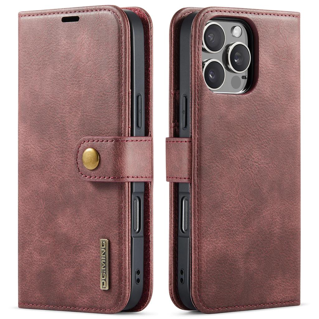 2 in 1 Detachable Cards Solt Wallet Leather Book Case For iPhone 16 Pro Max 15 Plus 13 12 11 Book Flip Bag Pocket Magnetic Cover