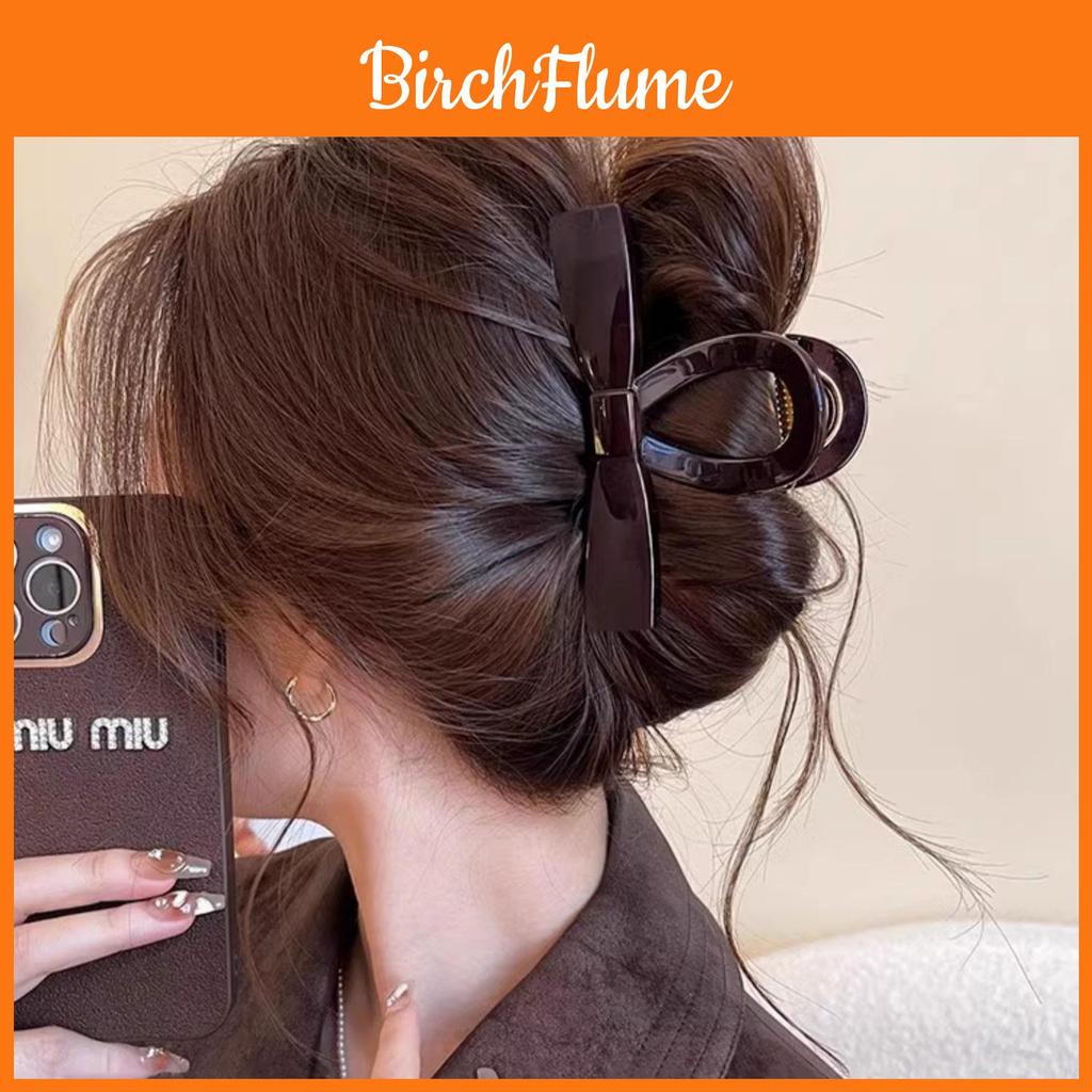 Elegant Acrylic Butterfly Bow Hair Clip Large For Women Summer Updo Hairstyling