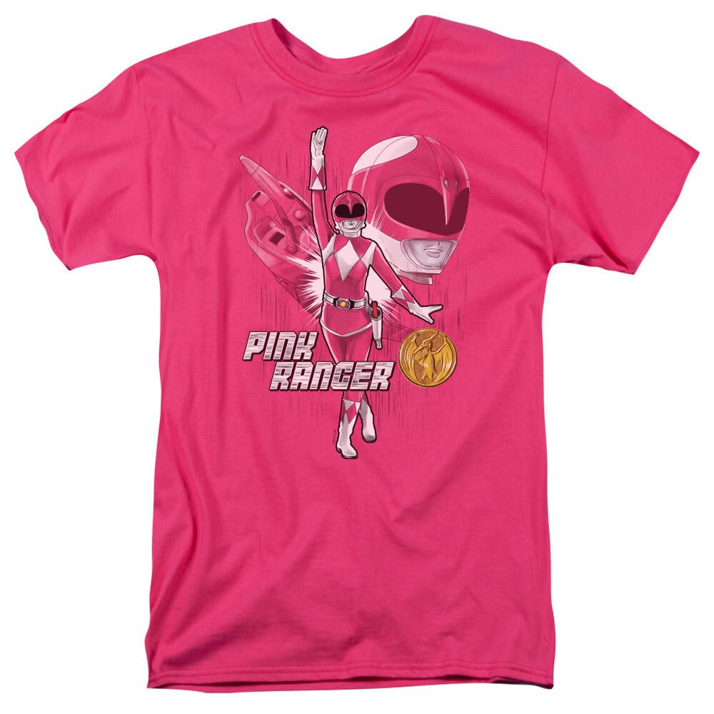Power Rangers Pink Ranger Licensed Adult T-Shirt XXL