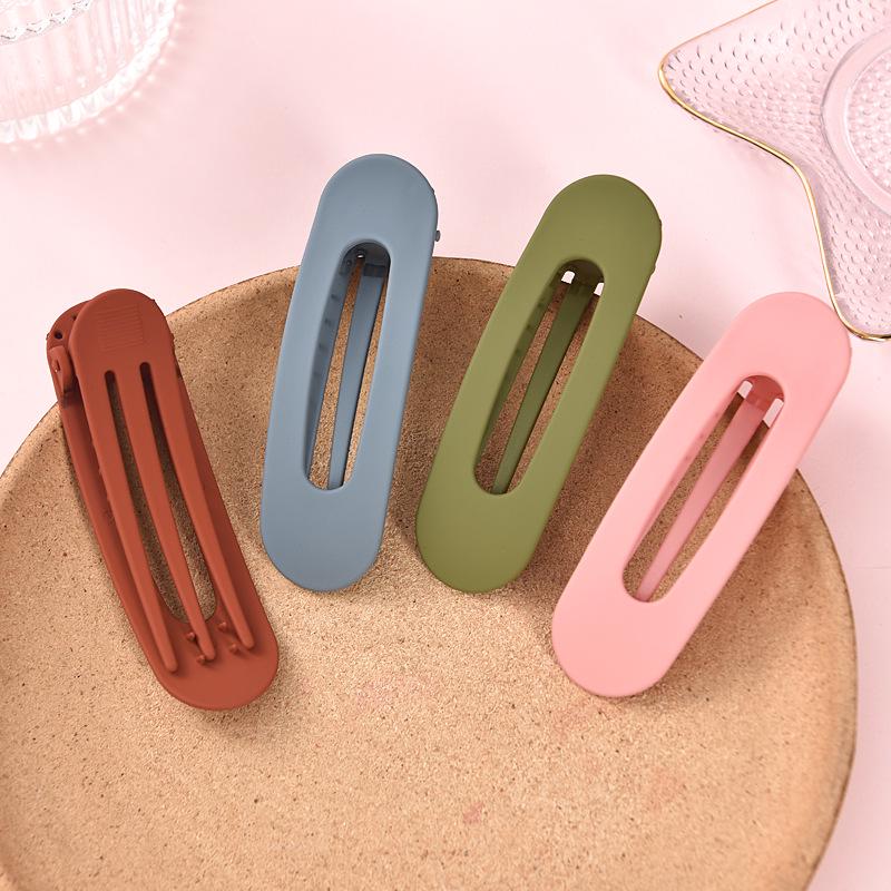 Morandi Large Hairpin: Korean Duckbill Claw Clip for Bangs and Updos