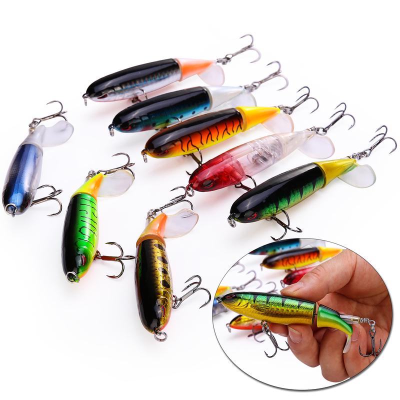 Nalucă de pescuit cu 2 secțiuni Momeală tare Wobbler Minnow Bait Crank Popper Swimbait Aparatură de pescuit