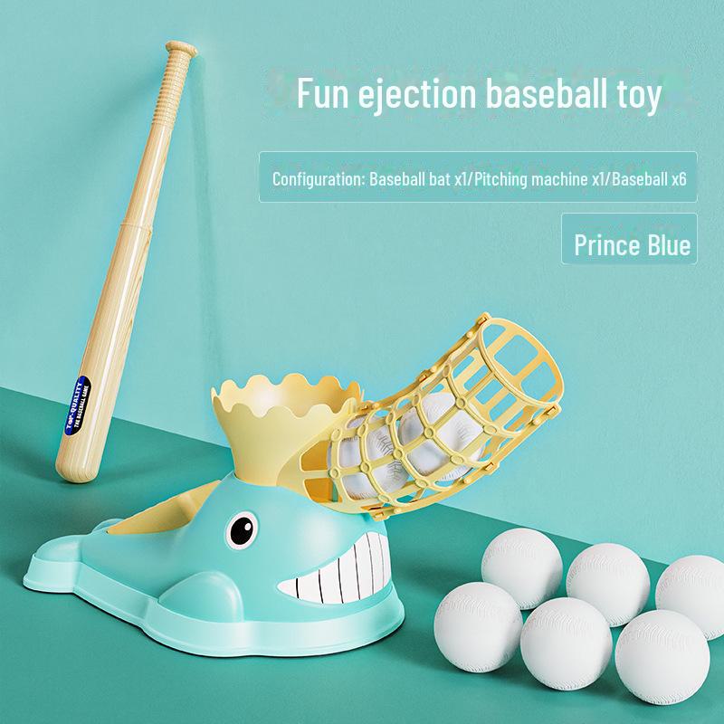 Automatyczna Maszyna do Rzucania Piłkami Baseballowymi dla Dzieci – Zestaw Sportowy Rodzic-Dziecko do Zabawy w Pomieszczeniu/na Zewnątrz