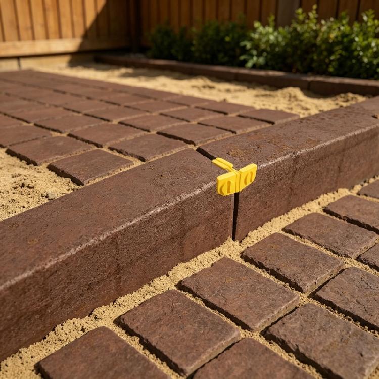 Block Wall Line Anchors Corner Brackets Set, Plastic Masonry Guide for Stable Edges Seating Bricklayer Layout Positioning