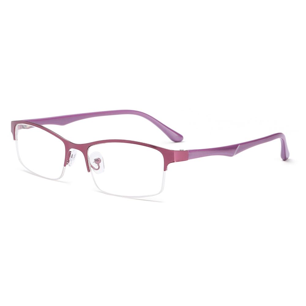 Classic Half Frame Myopia Glasses Unsex Metal Frame Business Myopia Glasses Prescription Glasses -1.0 -1.5 -2.0 -2.5 -3.0 -3.5