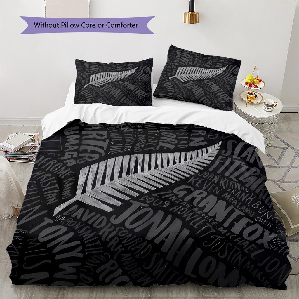 Biancheria da letto con motivo All Pattern della Nuova Zelanda, Set piumone Copripiumone Federa Regalo di Compleanno per la Casa (1 * copripiumino + 2 * federa, senza nucleo)