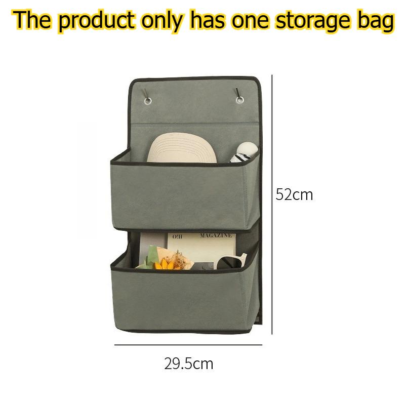 

1pcs Home Over-The-Door Hanging Bag Foldable Fabric Sundries Doll Storage Bag Multi-Layer Hanging Large Capacity Storage Pouch