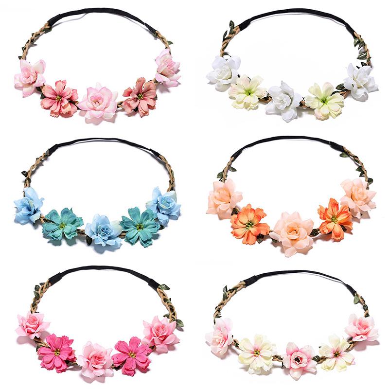 Floral Crown Fashion Flower Headband for Beatuiful Girls Crown Hair Accessories