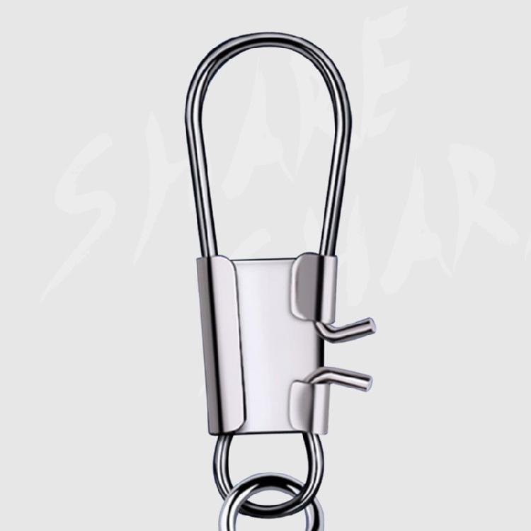 200Pcs Fishing Barrels Line Connectors Swivels Interlock Pin Fishing Barrels Swivels for Fishhook Carp Lures Accessories