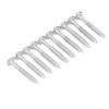 10PCS Guitar Bridge Saddle Screws Metal String Locking Screw Base Plate Front Fixing Screws
