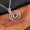 Malachite Pendant, 925 Sterling Silver Pendant Jewelry. Gift For Women Handmade Pendant Gemstone Jewelry
