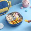 304 Stainless Steel Compartment Lunch Box 550ml Food Container Lunch Storage Container  For Office