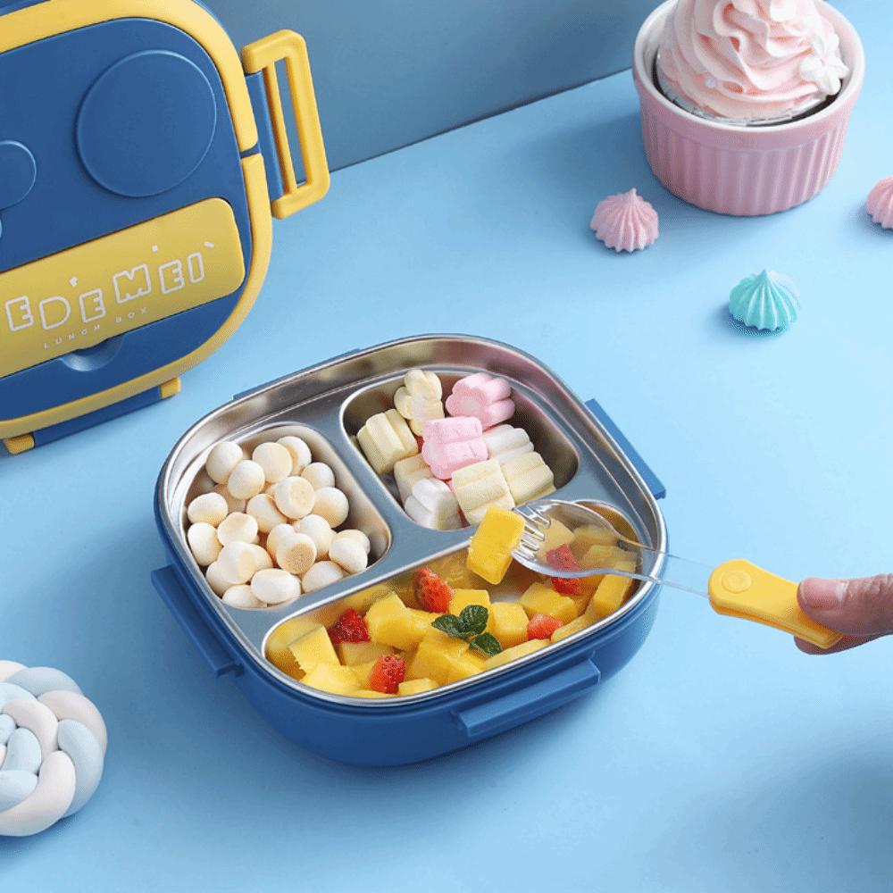 304 Stainless Steel Compartment Lunch Box 550ml Food Container Lunch Storage Container  For Office