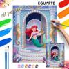 Little Mermaid Digital Oil Painting Art Kit Handmade Coloring Painting Home Decor