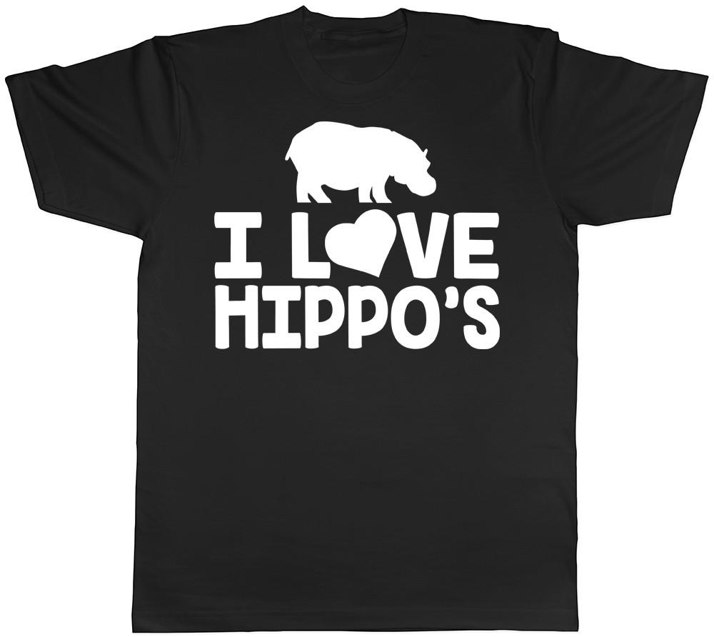 I Love Hippos Unisexs Unisexs TShirt