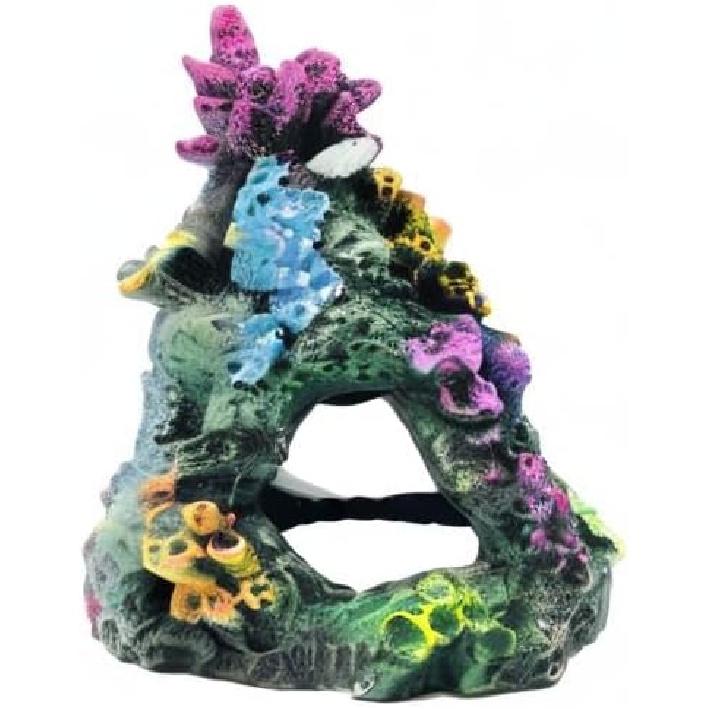 GSD Aquarium Colorful Coral Reef Set Fish Tank Decoration Mountain Ornament for Aquarium Environments Decor Accessories, Coral Mountain x 1, Aquatic